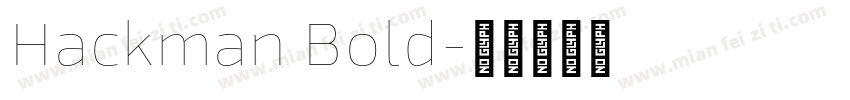 Hackman Bold字体转换
